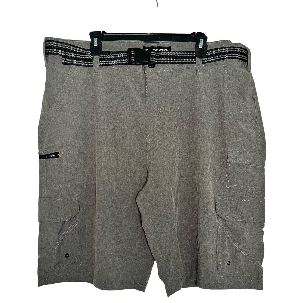 IRON CO Hybrid Cargo Shorts Mens SIZE 40 Gray 4 Way Stretch 11 inch Inseam